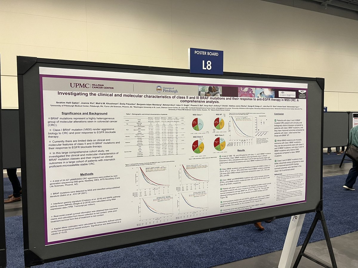 Cure GI Cancers (@rueschcenter) on Twitter photo “Investigating the clinical and molecular characteristics of​ class II and III BRAF mutations and their response to anti-EGFRtherapy in MSS CRC: A comprehensive analysis.”
<a href="/IbrahimSahinMD1/">Ibrahim Halil SAHIN, MD</a>, <a href="/JoanneXiu/">Joanne Xiu</a>, Moh'd Khushman, Emily Palumbo, <a href="/benweinbergmd/">Benjamin Weinberg, MD, FACP</a>, Sanjay Goel, Mehmet Akce, “Investigating the clinical and molecular characteristics of​ class II and III BRAF mutations and their response to anti-EGFRtherapy in MSS CRC: A comprehensive analysis.”
<a href="/IbrahimSahinMD1/">Ibrahim Halil SAHIN, MD</a>, <a href="/JoanneXiu/">Joanne Xiu</a>, Moh'd Khushman, Emily Palumbo, <a href="/benweinbergmd/">Benjamin Weinberg, MD, FACP</a>, Sanjay Goel, Mehmet Akce,