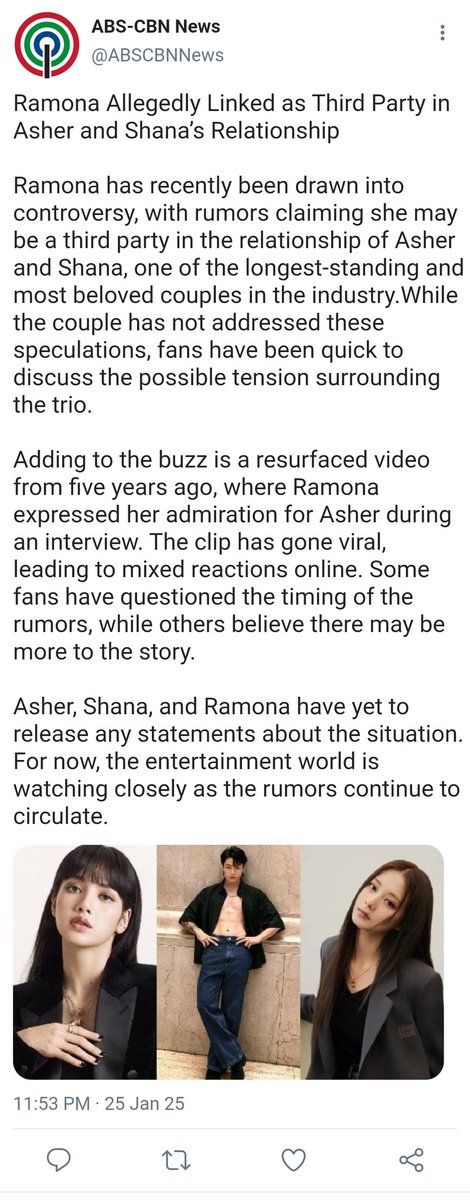 chiluvslk's tweet photo. Behind the Headlines

a liskook au where Ramona’s world is turned upside down when she’s suddenly linked to a scandalous rumor of being the third party in the high-profile relationship of Asher and Shana. https://t.co/endiuULByk