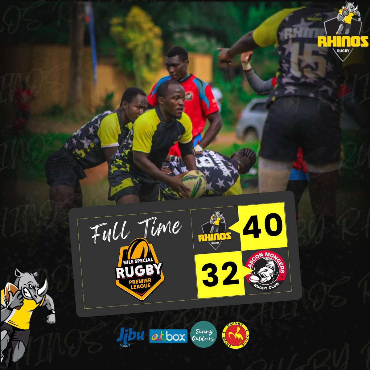 RhinosRugbyUG's tweet photo. We raided the lakeside and got some fish as we beat @Mongersrugby 

Try scorers (1 each)
Moises Ali
Ocen Arnold
Pool Kalungi
Kiyaga Emmanuel
Allan Olango
Chris Sekonge

Conversion 
Ivan Kirabo (5)

#FearTheHorn
#NileSpecialRugby https://t.co/TR0HKKmx4k