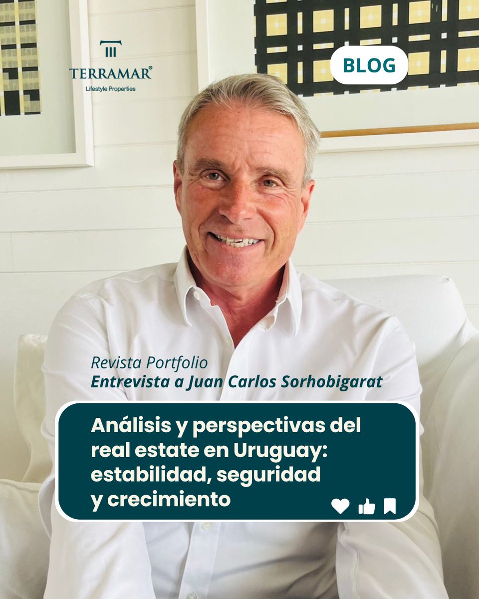 Terramarpunta's tweet photo. 🗞️ Fragmentos de la entrevista a @JuancaTerramar, director de inmobiliaria #Terramar, de @revistaofc 

Lee la nota ingresando a nuestro #blog! 
👇🏼
https://t.co/qTYymgD8EB

.
.
.
#uruguay #realestate #entrevistas #sectorinmobiliario #puntadeleste #labarra #joseignacio https://t.co/h4itWUyHMW
