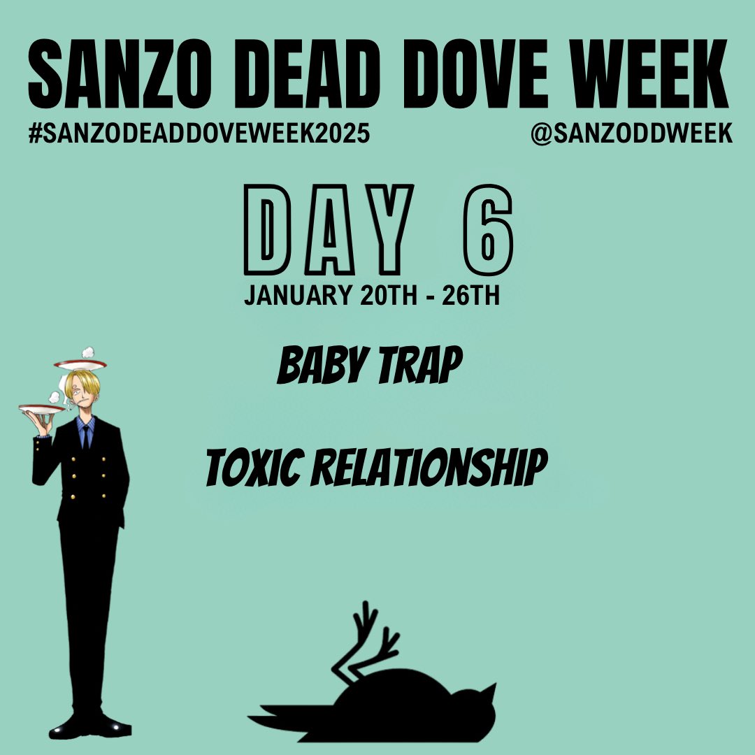 sanzoDDweek's tweet photo. All couples try to kill each other right ? 

DAY 6

Baby trap / toxic relationship 

#sanzodeaddoveweek2025

(Don’t forget to @ us so we can share your works 🥰) https://t.co/Nzq87FDwKK
