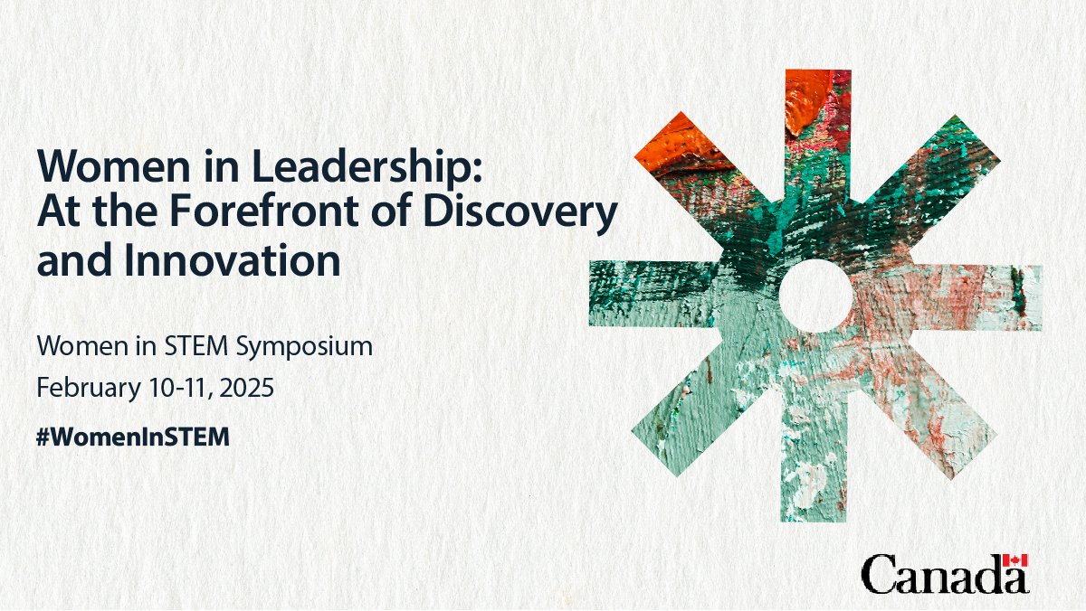 Just over two weeks until  the *Women in STEM Symposium* on Feb 10–11! 🌟 
Join us to celebrate women leaders in STEM and their groundbreaking contributions. 
Detailed agenda: science.gc.ca/site/science/e… 
 #WomenInSTEM #STEMLeadership