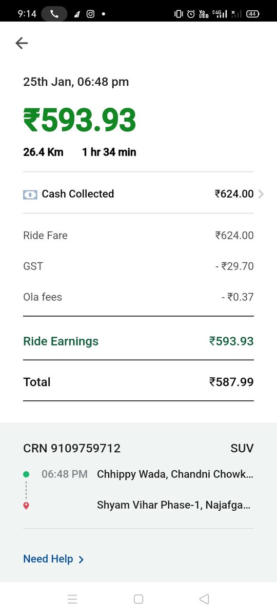 dfoyadav's tweet photo. Hi ola I trouble 😵‍💫 your poor service like current location and destination location very diffe
Today I picked one ride 6: 48 PM 
Ride show Cash payment and but customer device show online payment @aajtak @Olacabs @ola_supports @OlaElectric @Uber #ola https://t.co/TwdmnRezOo