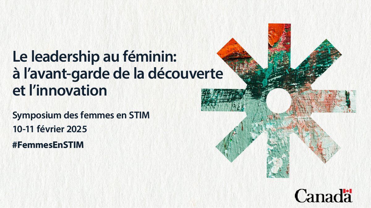 Plus que deux semaines avant le *Symposium Femmes en STIM* les 10 et 11 février ! 🌟 Rejoignez-nous pour célébrer les femmes leaders en STIM et leurs contributions révolutionnaires. Agenda détaillé: science.gc.ca/site/science/f…
#FemmesEnSTIM #LeadershipSTIM