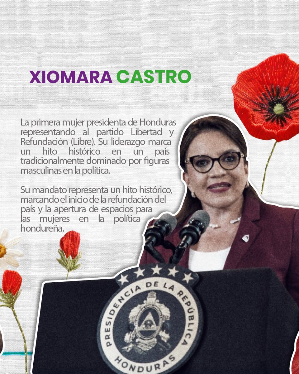 SecMujerLibre's tweet photo. Hoy 25 de enero, día de la mujer hondure��a, conmemoramos las luchas de grandes mujeres, pero
también celebramos a todas aquellas que, día a día, luchan por nuestros derechos políticos, sociales y económicos, y por la defensa de nuestra soberanía. https://t.co/XsZU3MYD0V