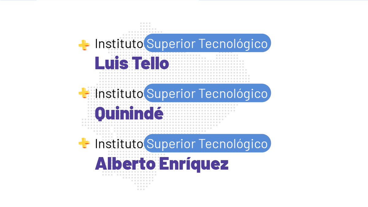 EduSuperiorEc's tweet photo. 🌴 ¡#Esmeraldas, provincia de talento, playas y biodiversidad!

Las carreras técnicas y tecnológicas te preparan para aprovechar su potencial turístico, agrícola y de emprendimiento.

Conoce a qué institutos puedes postular 👇. https://t.co/3guCxMIYEA