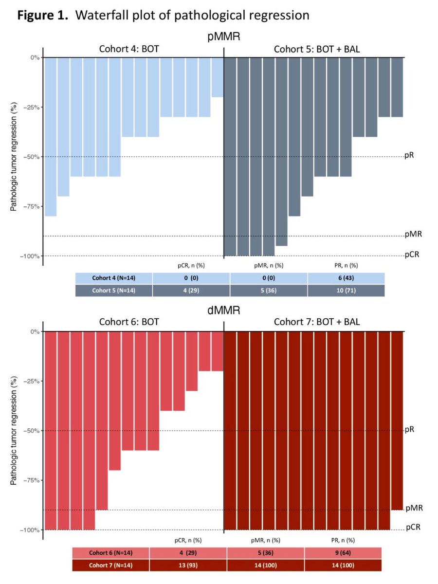 GIMedOnc's tweet photo. #GI25 
Neoadjuvant immunotherapy for MSS storms the stage.
Amazing responses to Bot + Bal @Agenus_Bio 
Can’t wait for the Phase III (or a accelerated approval; I can dream)
This will be a game changer for MSS CRC.
Congrats @pashtoonkasi https://t.co/EDHE9QkoLZ