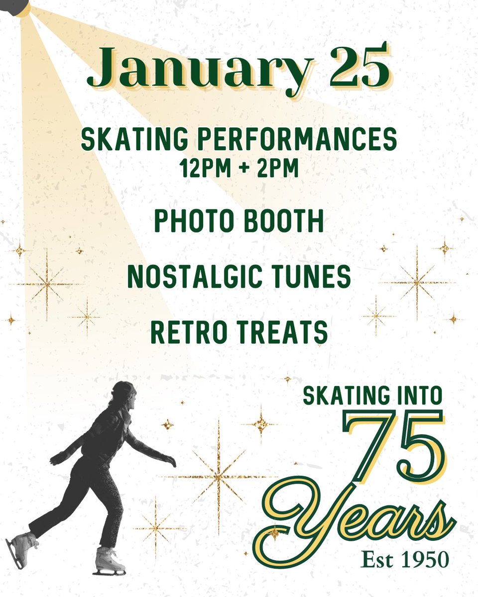 Don't miss out on today's kickoff to 75 Years of Skating at #WollmanRinkNYC ⛸️ 

Tag us with #Wollman75 to be featured!