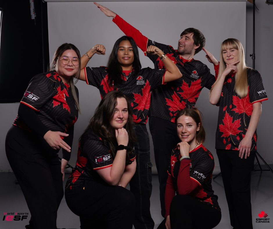 Esport_Canada's tweet image. With @iesf_official National Qualifiers around the corner, we can't help but remember our amazing teams from last years #WEC2024 🇨🇦

If you're interested in representing Canada on the main stage this year - drop us a follow to find out how!

#WorldEsports #IESF