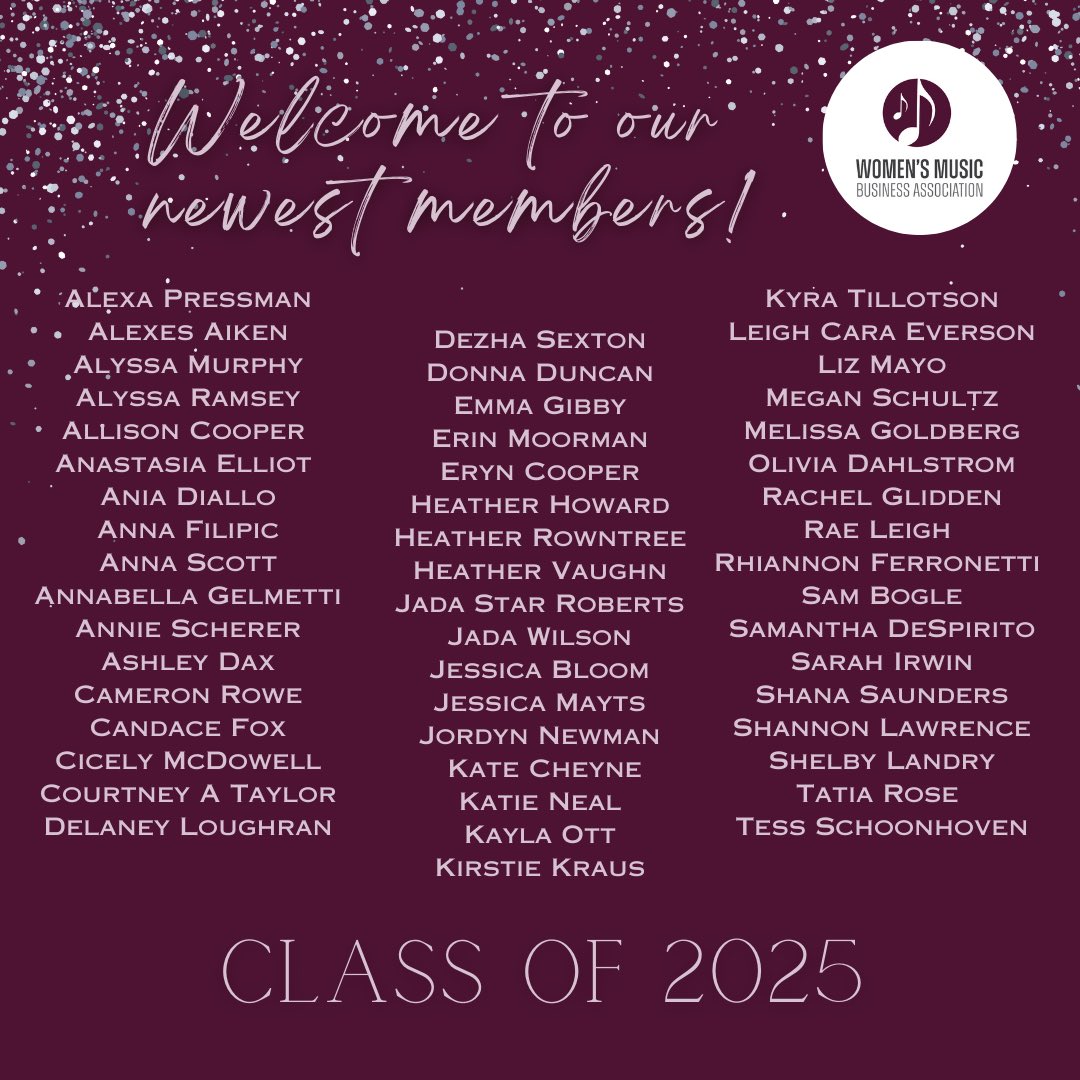 samibogle's tweet image. Excited and honored to join the Women’s Music Business Association this year. Thank you, @MusicRow for the highlight!