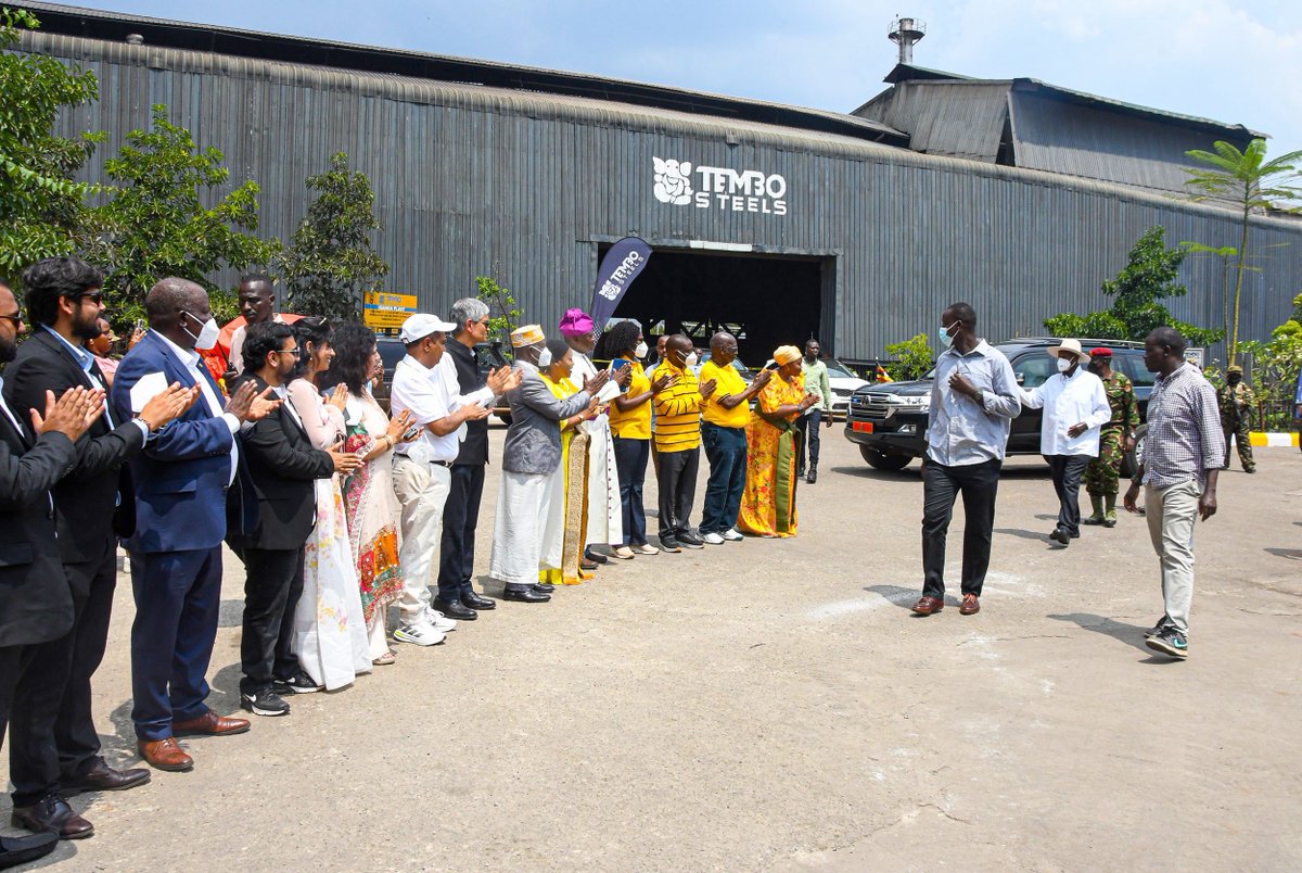 KagutaMuseveni's tweet image. I commissioned the new Tembo Factory in Iganga today. Congratulations to  Tembo Industries for their significant contributions to Uganda's development. With our high-quality 70% pure iron ore, it is time to reduce dependence on imports and strengthen local industries. We also aim