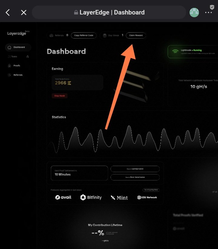 Web3Web455322's tweet image. Use Bitget wallet is so simple, you can switch to desktop mode easily with your phone 📱
✅Go to: dashboard.layeredge.io
✅Connect EVM wallet (Bitget wallet easy to control)
✅ Input code: P2aB6kTE
✅Click on &quot;Start Node&quot; to start farming 
Always active your node every 24hs