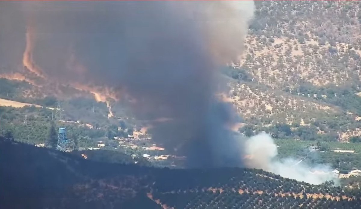 INF0SCHILE's tweet image. ⚠️#Quillota 🔥#I.F Santa Olivia / La Palma.