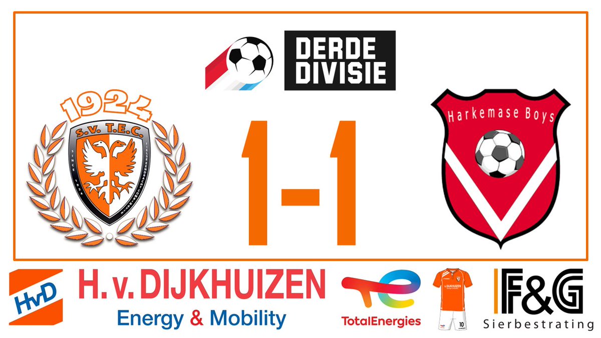 sv_TEC's tweet image. Afgelopen op sportpark De Lok in Tiel waar de punten gedeeld worden, gezien het wedstrijdverloop is dit ook wel een passende uitslag
#techar