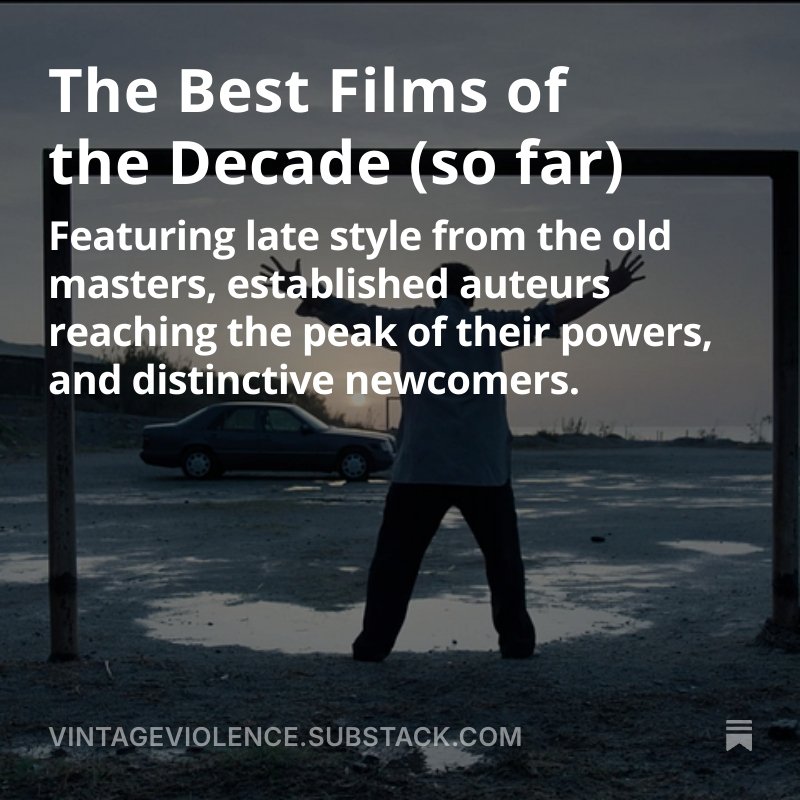 realhoopermovie's tweet image. At the midpoint of the 2020s, I listed and wrote about the 50 best films of the decade so far.
Read 👇