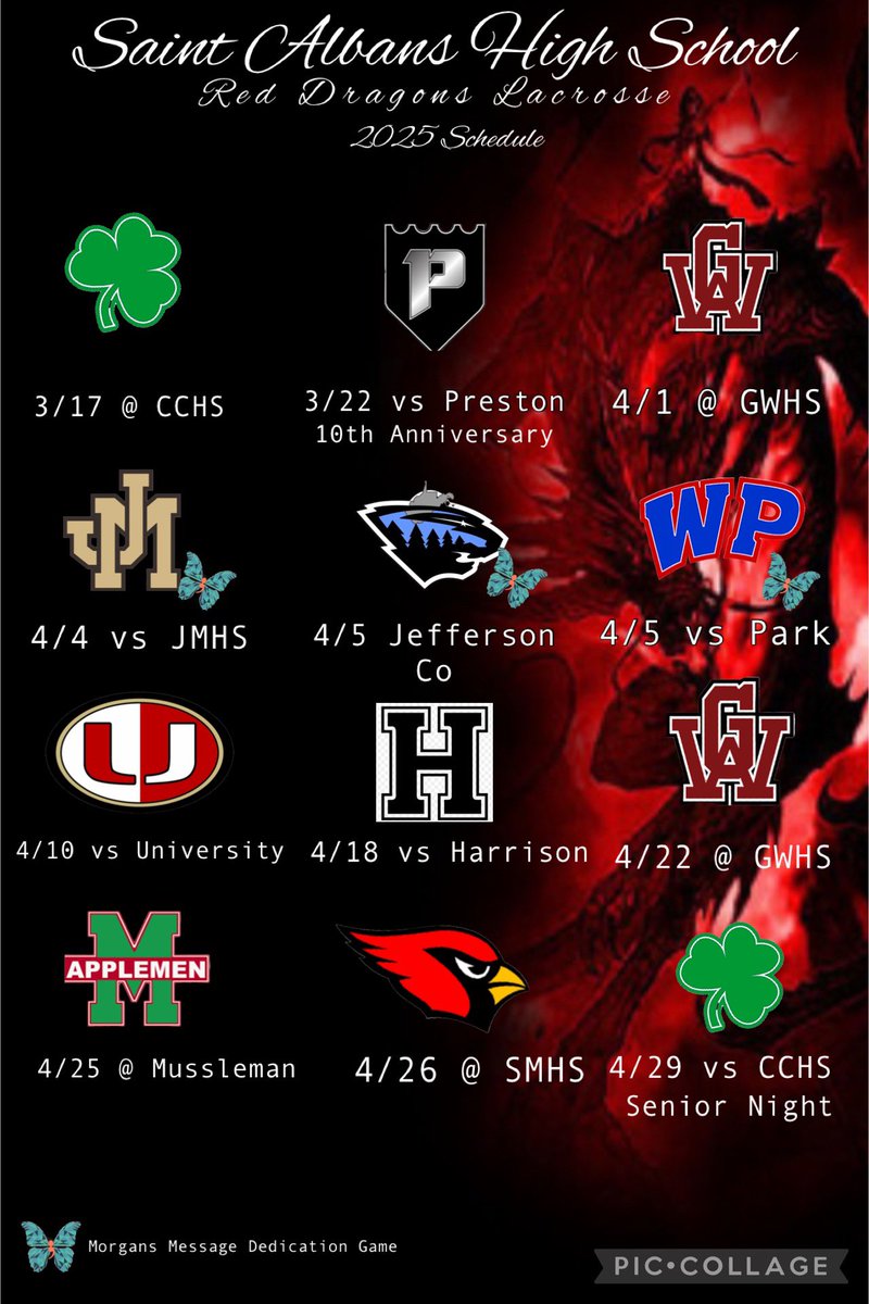 SAHSLADYLAX's tweet photo. 2025 Official Schedule Drop 🔥 https://t.co/p86OpCXVwI