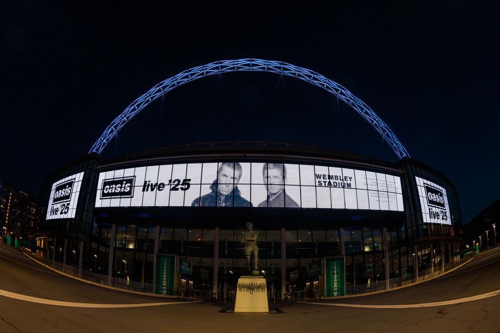 It’s gonna’ be electric ⚡️ 

The first of SEVEN <a href="/oasis/">Oasis</a> Live 25’ Wembley shows will take place 6 months today. 

What songs do you want to hear under the arch? Admin will start: Live Forever.