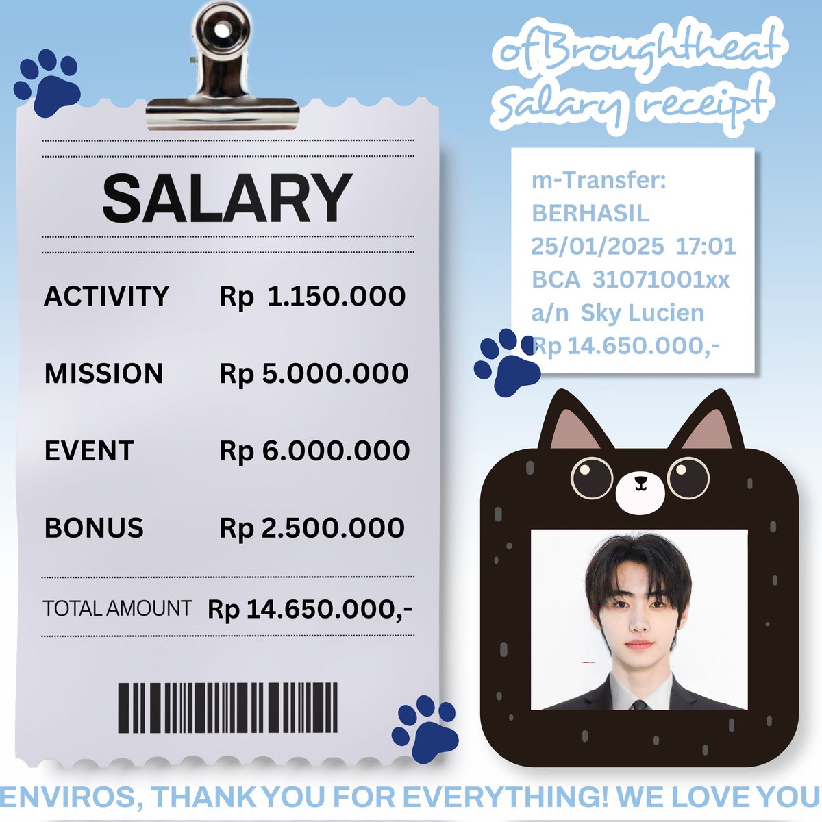 <a href="/ofBroughtHeat/">🐈‍⬛</a> Akhirnya gaji cair, makasih banyak by atas hadiahnya hik hik hik