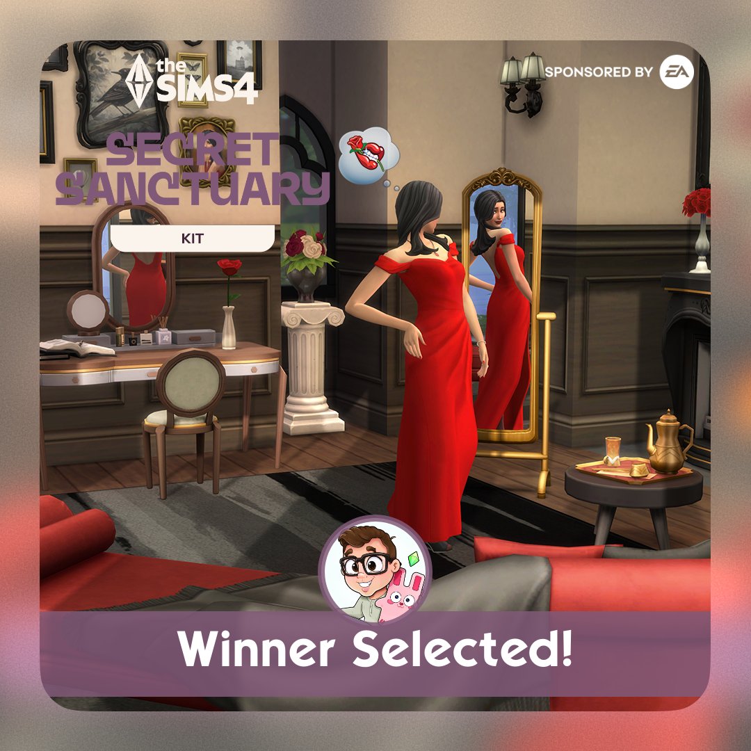 TheSimifiedYT's tweet photo. #eapartner - The randomly selected winner of The Sims 4 Secret Sanctuary Kit giveaway is...
@_OmerTsimmer
Congrats! 🥳 Stay tuned for more future giveaways courtesy of the Sims Creator Program! #secretsanctuarykit https://t.co/3pTji6YOxN