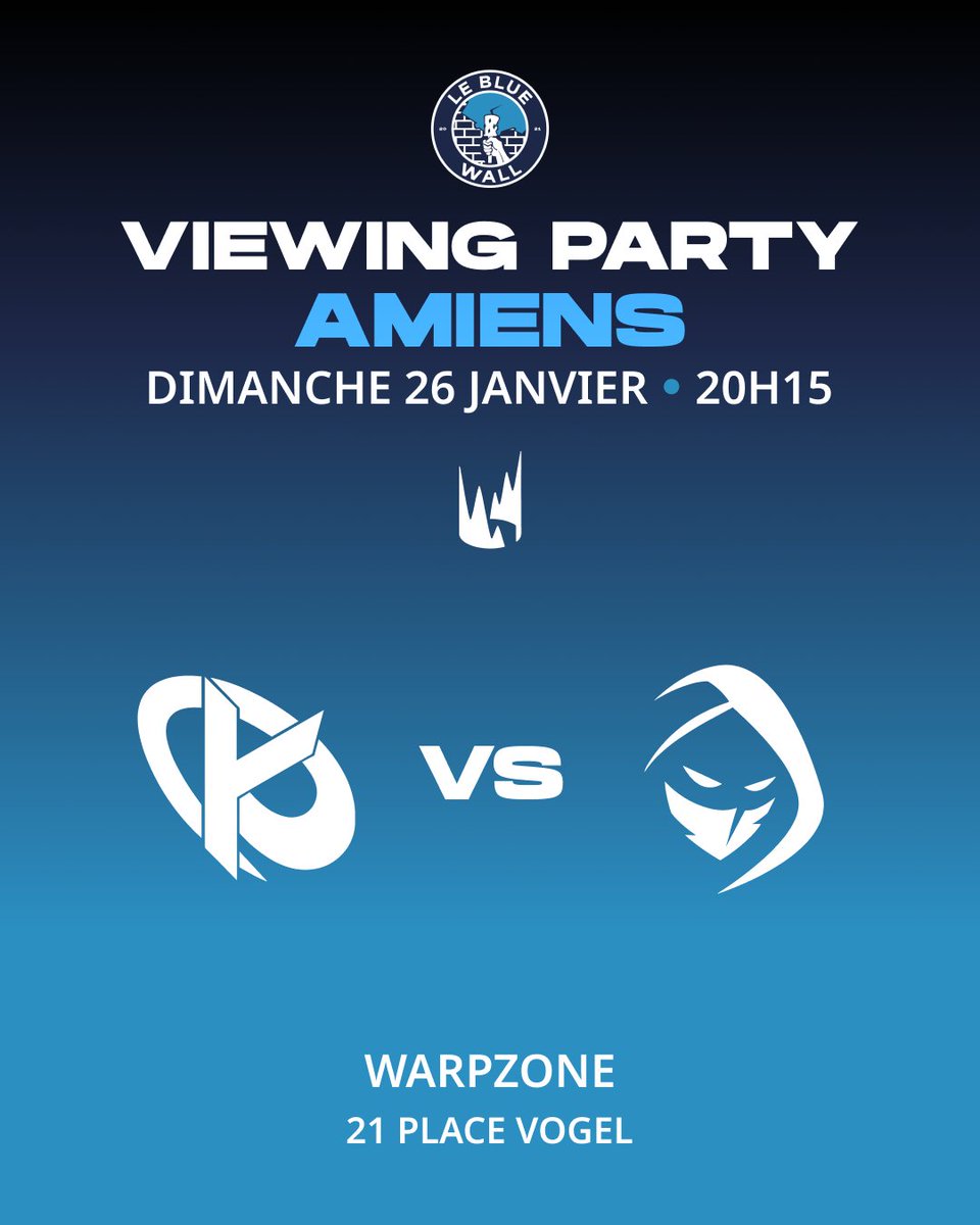 KCAmiens's tweet photo. Bonsoir les amiénois, annonce tardive, mais ce soir et demain, il y a VP au Warpzone 😎 https://t.co/wsPdNPerW2