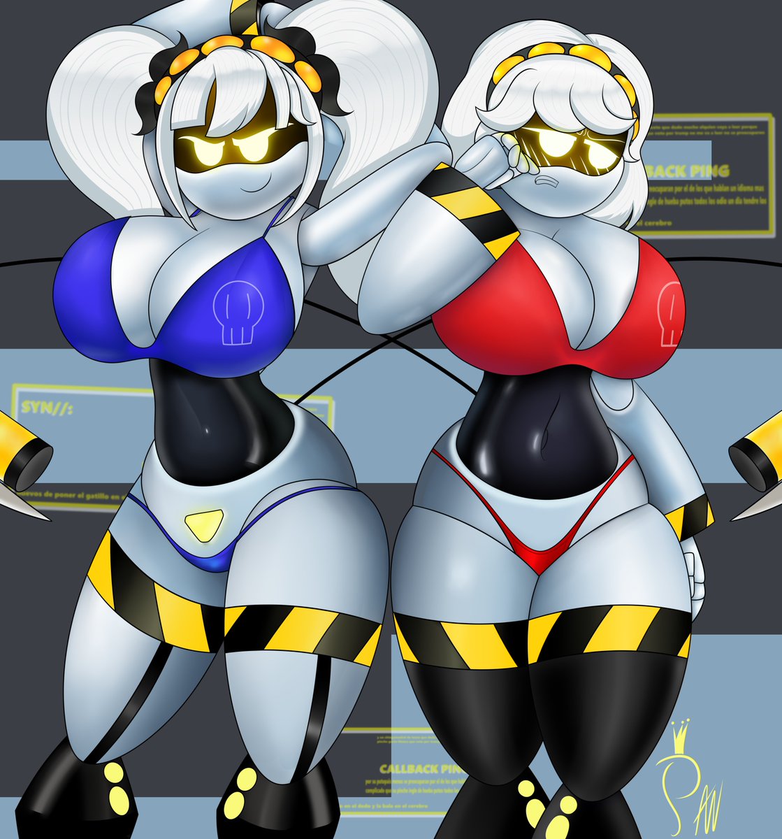 ReinaDelPanUwU's tweet photo. NSFW DRAWING OF MURDER DRONES V &amp; J 
Did you expect anything else?
#NSFW #murderdrones #SerialDesignationV #SerialDesignationJ #Oilrose https://t.co/LuVlHZxOuO