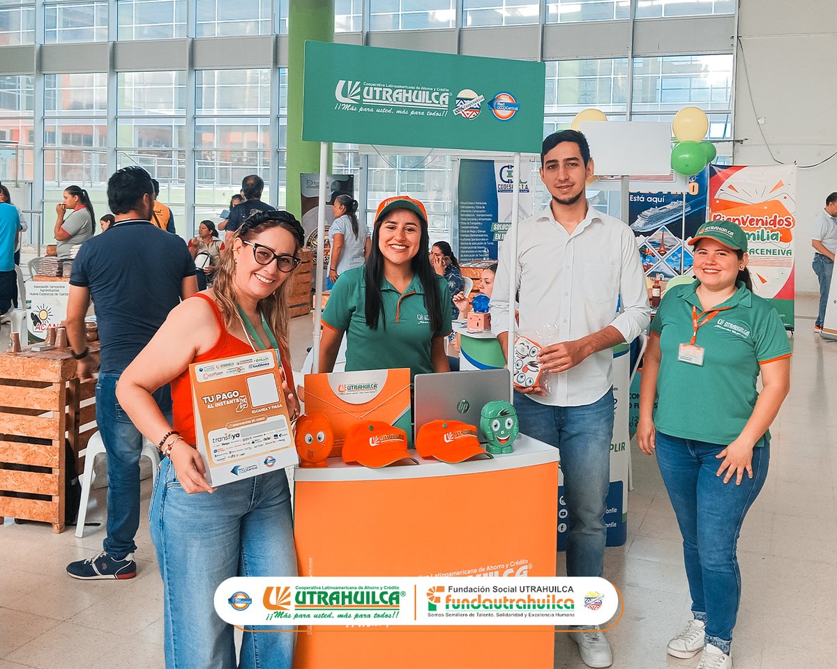 💯UTRAHUILCA está presente en la II Junta Asociativa organizada por ASOCOOPH, que se desarrolla en el recinto ferial La Vorágine, aprovechando este espacio para estrechar lazos con nuestra comunidad neivana a través de nuestro portafolio integral de productos y servicios.