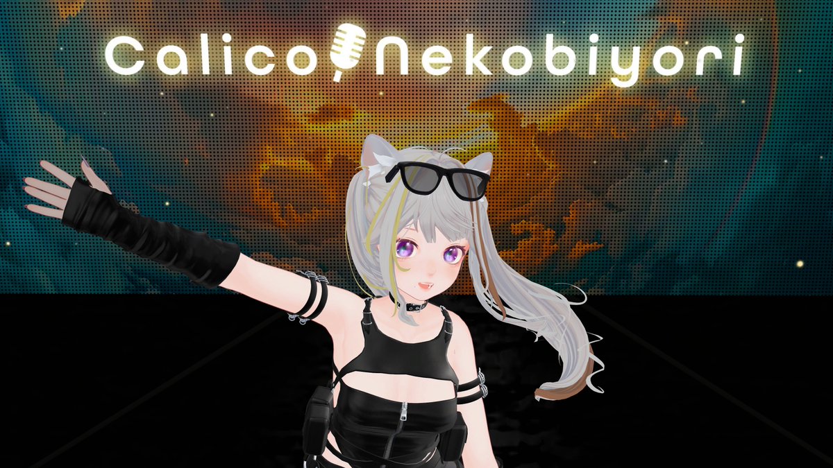 ctake_shimez's tweet image. きゃりこさん、最近VRChatのライブにたくさん出ててうれしい
#VR_SoK #猫日和きゃりこ