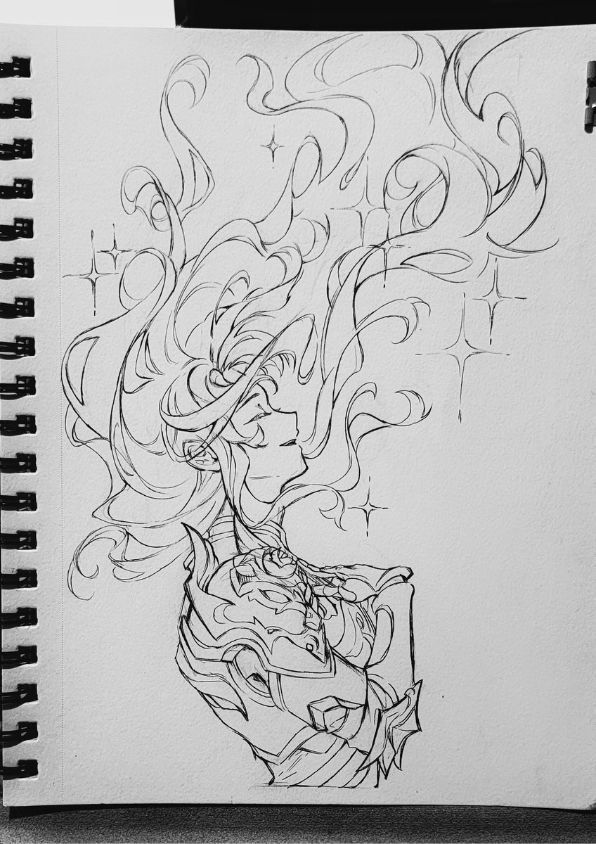 I haven't drawn seriously in months. Trying to back into the groove ✨️✨️
#Argenti #HonkaiStarRail