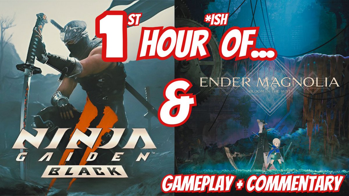 ElPresidentJ's tweet image. A double bill for releases this week and for my new video now live on #YouTube!
The first hour of #NinjaGaiden2 Black - shadow dropped at #XboxDeveloperDirect and of #EnderMagnolia Bloom in the Mist.
@TeamNINJAStudio @EnderLiliesGame
🔗👇 see replies
