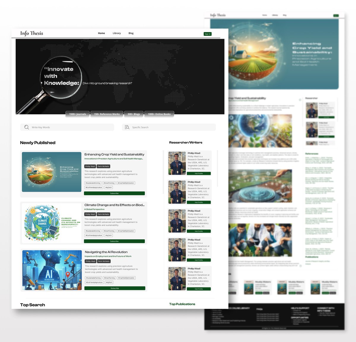 Info Thesis// Web User Interface behance.net/gallery/217230…