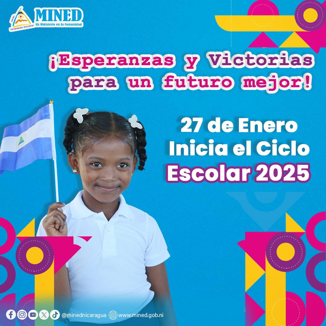 ❝𝟐𝟕 𝐝𝐞 𝐞𝐧𝐞𝐫𝐨 𝐢𝐧𝐢𝐜𝐢𝐚 𝐞𝐥 𝐂𝐢𝐜𝐥𝐨 𝐄𝐬𝐜𝐨𝐥𝐚𝐫 𝟐𝟎𝟐𝟓 📚🎉.

¡𝐄𝐬𝐩𝐞𝐫𝐚𝐧𝐳𝐚𝐬 𝐲 𝐕𝐢𝐜𝐭𝐨𝐫𝐢𝐚𝐬 𝐩𝐚𝐫𝐚 𝐮𝐧 𝐟𝐮𝐭𝐮𝐫𝐨 𝐦𝐞𝐣𝐨𝐫!❞