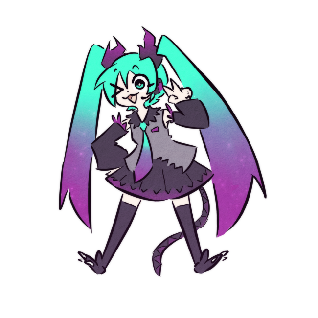 teel_guy's tweet photo. what if miku but godzilla https://t.co/4Enw6NgKsQ