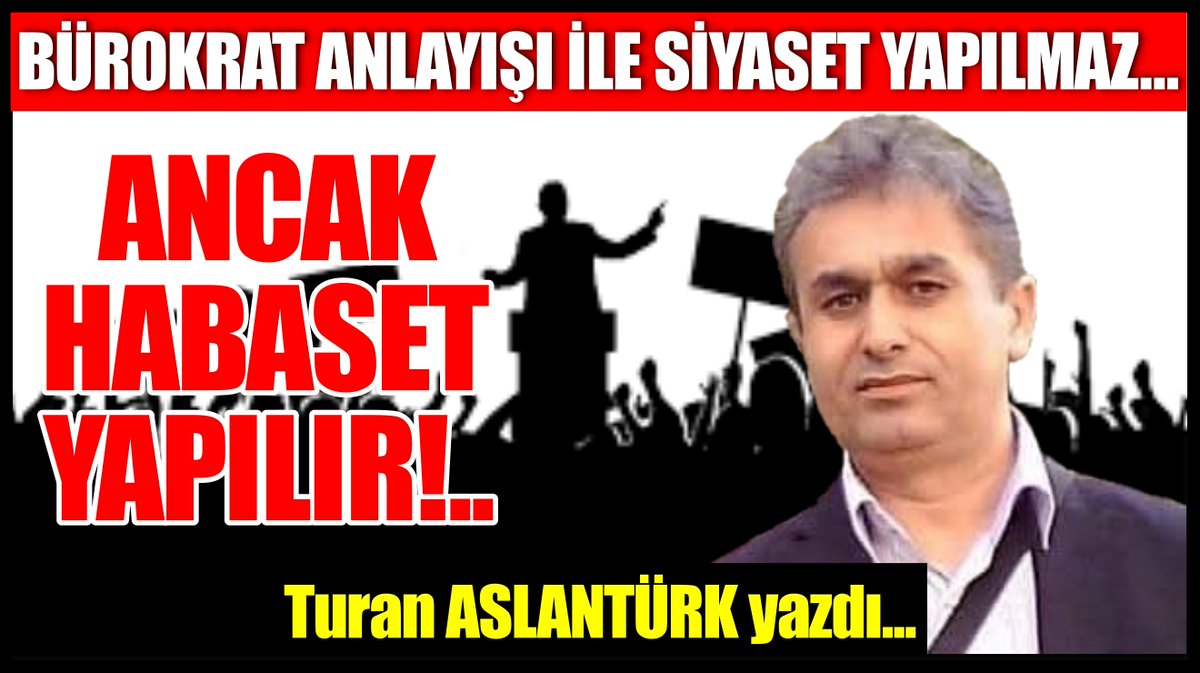 egemanset's tweet photo. BÜROKRAT ANLAYIŞI İLE SİYASET YAPILMAZ… ANCAK HABASET YAPILIR!..
Siyaset hak ve halk için yapılır. Hak ve hakikat üzere yapılmayanın adı siyaset değil politikadır...
@turanaslanturkk 
https://t.co/f87xLOhPGG https://t.co/M82EiRznst