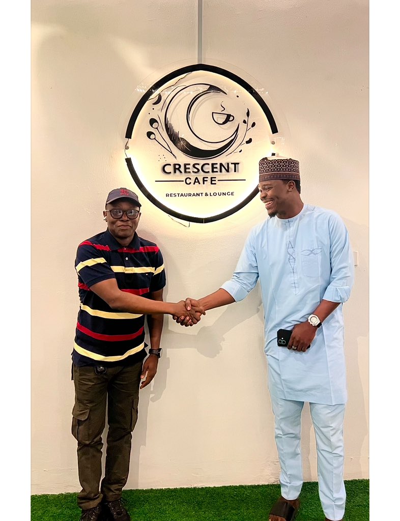 Patronise Crescent Cafe located at 16 Sarkin Crescent, off Suleiman Crescent Behind new GTB on Alkali Road in our beautiful City of Kaduna State, my dear friends. 

2: This is one restaurant/lounge that is unique on its own in Kaduna. Ambience ooo 100%; Customer services ooo