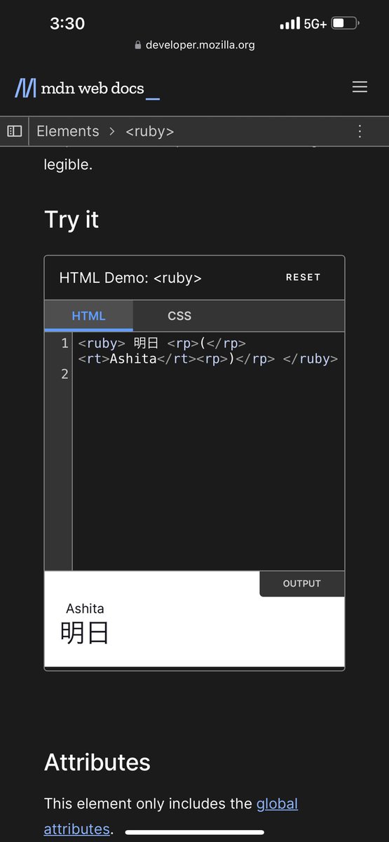 So this exists… #html