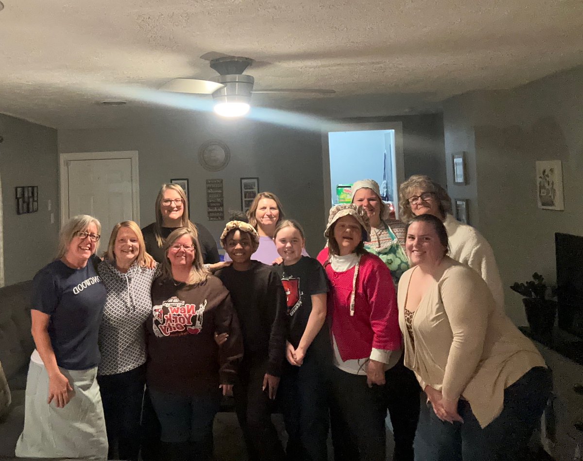 TissyTarnoon's tweet photo. Amish girls night 🤣🤣🤣 I’ve now made homemade butter. That goes on the list. https://t.co/mK693QAAIm