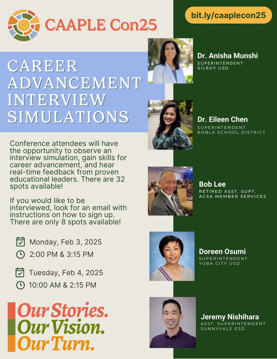 If you’re headed to #CAAPLECon25, we have a special career advancement opportunity for you! Check your emails to learn about the interview simulations…you can participate as an observer or an interviewee. Spots are limited so sign up soon! bit.ly/caaplecon25 #CAAPLEproud