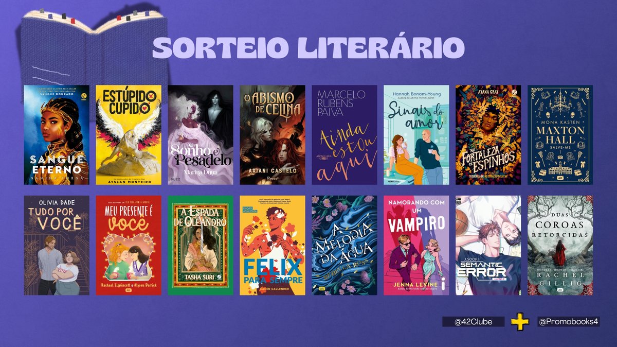Clube 42 🛍️ (@42clube) on Twitter photo ✨ Sorteio em Parceria ✨
🏆 Prêmio: 1 livro da seleção ou de valor semelhante ou R$60 no pix!
📌 Regras:
📍 Seguir <a href="/42Clube/">Clube 42 🛍️</a> e <a href="/Promobooks4/">PromoBooks 📚</a>
📍 Dar RT aqui e prontinho!
🗓 ENCERRA 02/02: Já sabem o que vão querer?? Boa sorte a todos! ✨ Sorteio em Parceria ✨
🏆 Prêmio: 1 livro da seleção ou de valor semelhante ou R$60 no pix!
📌 Regras:
📍 Seguir <a href="/42Clube/">Clube 42 🛍️</a> e <a href="/Promobooks4/">PromoBooks 📚</a>
📍 Dar RT aqui e prontinho!
🗓 ENCERRA 02/02: Já sabem o que vão querer?? Boa sorte a todos!