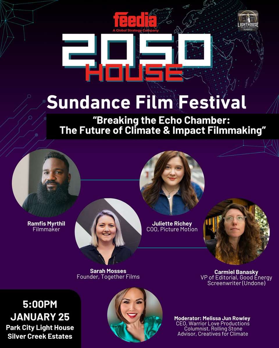 Picture Motion (@citizenpicmo) on Twitter photo TODAY: <a href="/julietterichey/">Juliette Richey</a>, our COO, joins the “Breaking the Echo Chamber: The Future of Climate & Impact Filmmaking” panel at the 2050 House during #Sundance where they'll discuss the power of storytelling in driving climate action + impact. 🌍💡RSVP: ticketfairy.com/event/2050-hou… TODAY: <a href="/julietterichey/">Juliette Richey</a>, our COO, joins the “Breaking the Echo Chamber: The Future of Climate & Impact Filmmaking” panel at the 2050 House during #Sundance where they'll discuss the power of storytelling in driving climate action + impact. 🌍💡RSVP: ticketfairy.com/event/2050-hou…