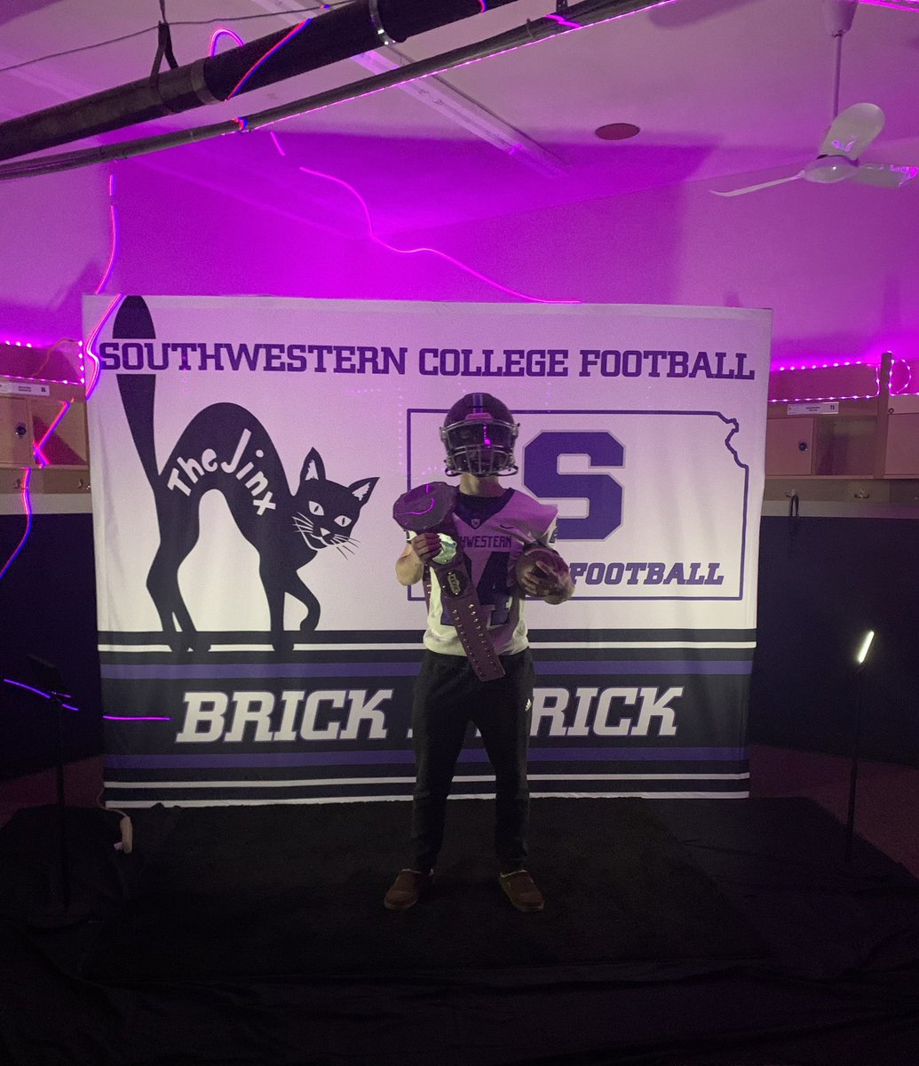 AndrewEngland24's tweet photo. #AGTG After a great visit and conversation with @CoachBremmon, I’m blessed to receive an offer from @BuilderFootball!! #BrickByBrick💜🩶 https://t.co/mG3FcbSMMy