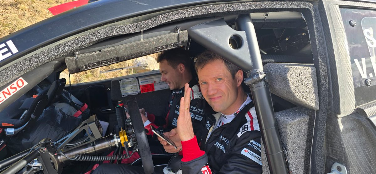 Rallye di Montecarlo 2025 fine 2^ tappa comanda Seb Ogier su Toyota Yaris Rally1