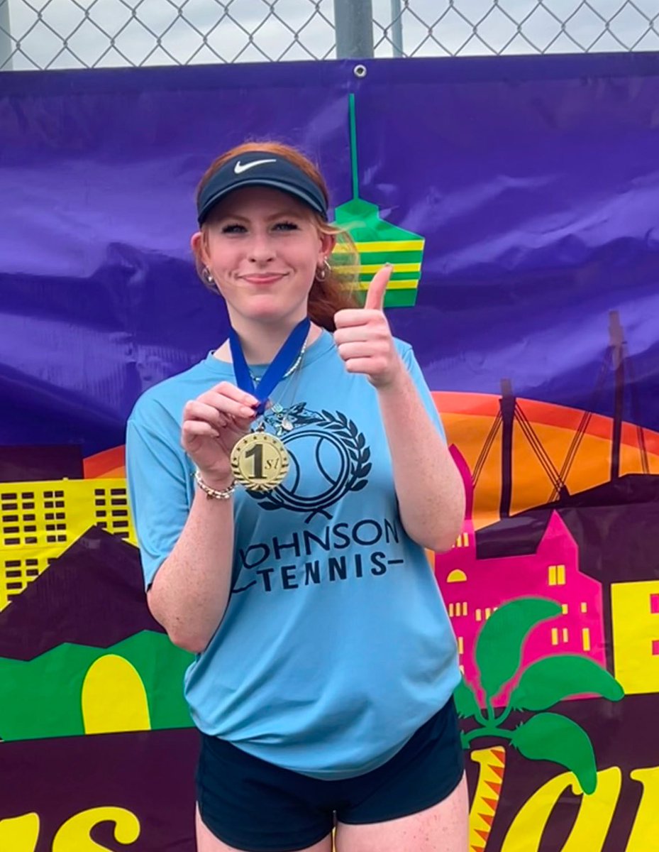 Huge congratulations to Elizabeth Midkiff for winning tournament today at St. Mary’s University! Way to go! #jaguarpride 🥇