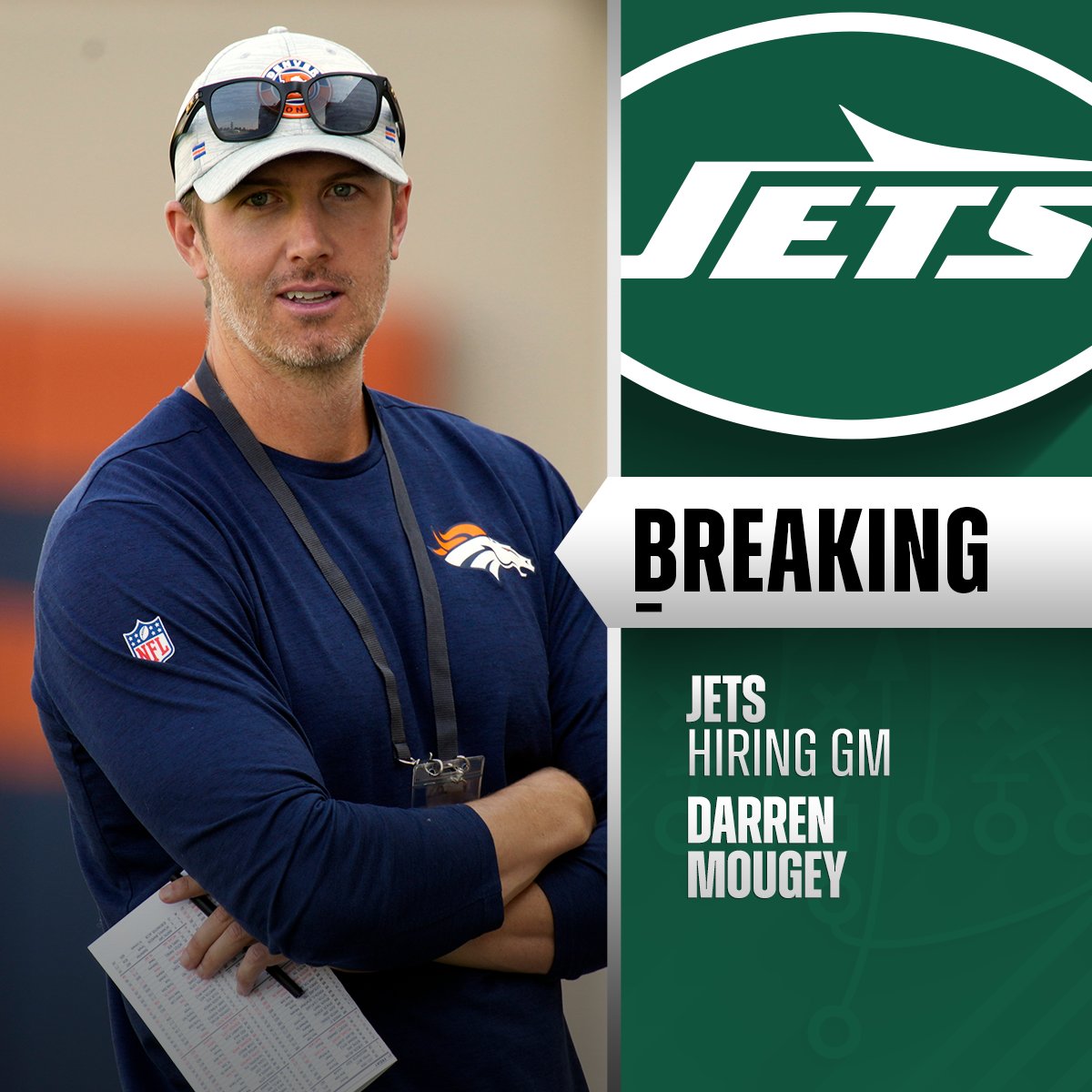 Jets hiring Darren Mougey as their general manager.
 (via <a href="/RapSheet/">Ian Rapoport</a> + <a href="/TomPelissero/">Tom Pelissero</a>)