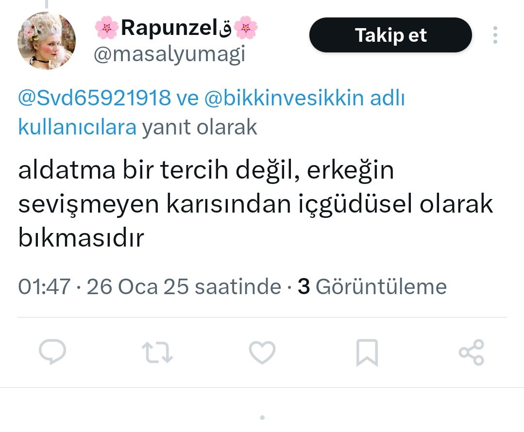 Aldatmanın suçunu kadına attıktan sonra yorumları kapaması. 
Haklı olsan sözünün arkasında dururdun