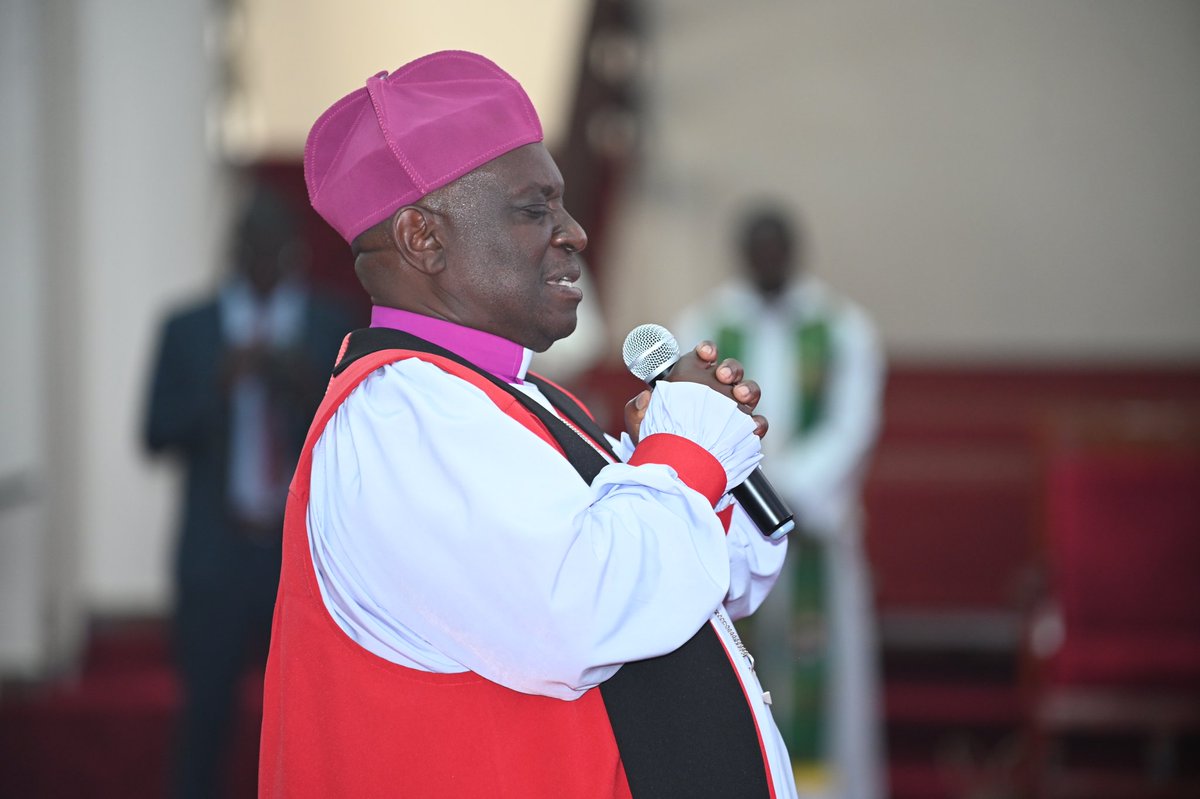 Dofkigezi's tweet photo. Bishop Emeritus, The Rt.Rev George Bagamuhunda at the Provincial thanksgiving for the Completion of Jonan Luwum Church House @ChurchofUganda_ at All Saints Cathedral Kampala on 23rd January 2025. @jaspermt @ChurchofUganda_ @coufamilytv @dok962fmRevival https://t.co/PKVm698biV