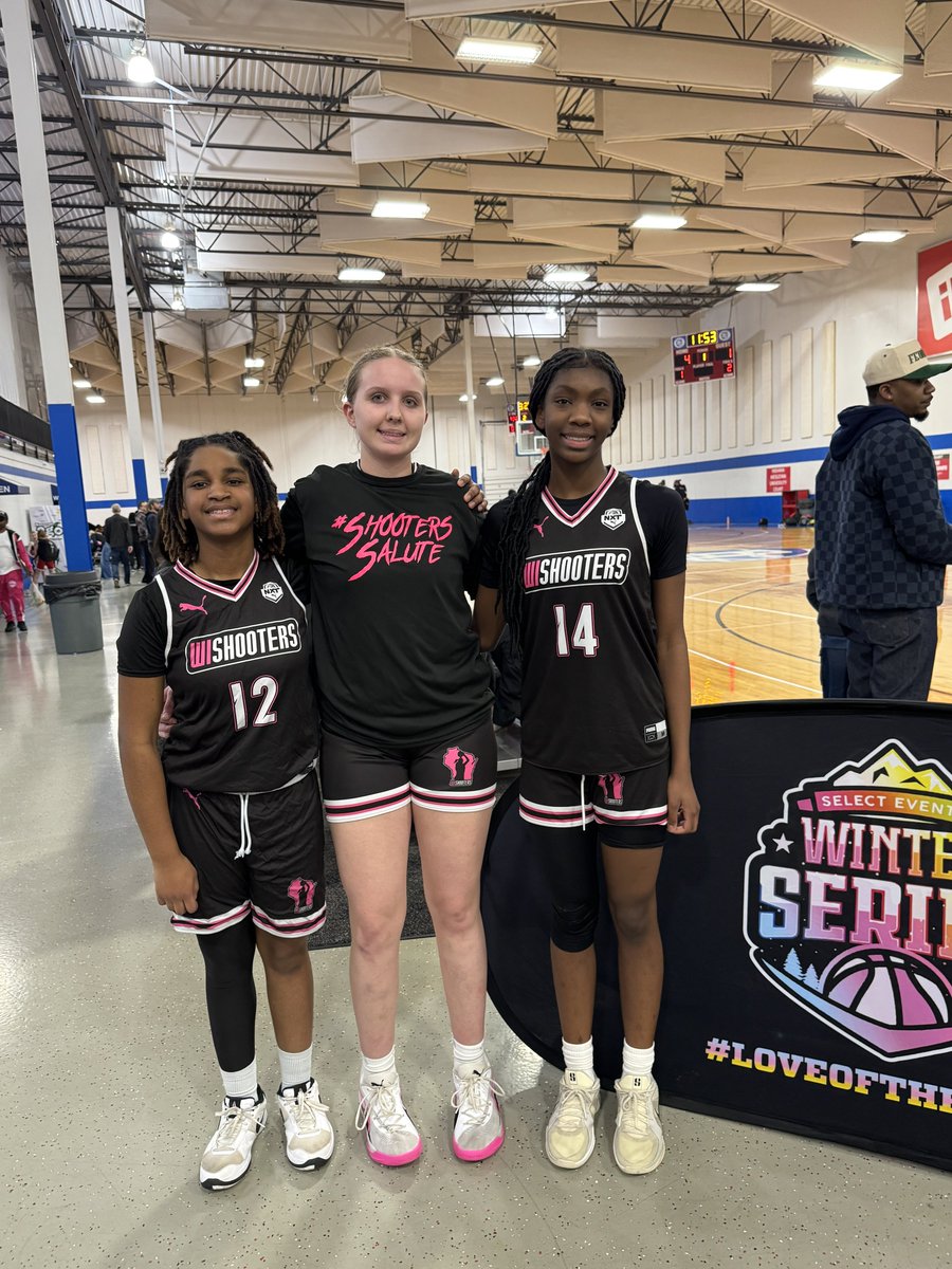 This summer is going to be fun. Lost our first game here <a href="/SelectEventsBB/">Select Events Basketball</a> Winter Series but these athletes were impressive GM1:
<a href="/SophiaMilosh/">Sophia Milosh</a> (2029)
12p|11r|5a|3b
<a href="/showtime_jordyn/">Jordyn Woods</a> (2029)
12p|4r|4b|2s
@Kylie_Kennedy12 (2030)
8p|4r|3a|1s
#ShootersSalute