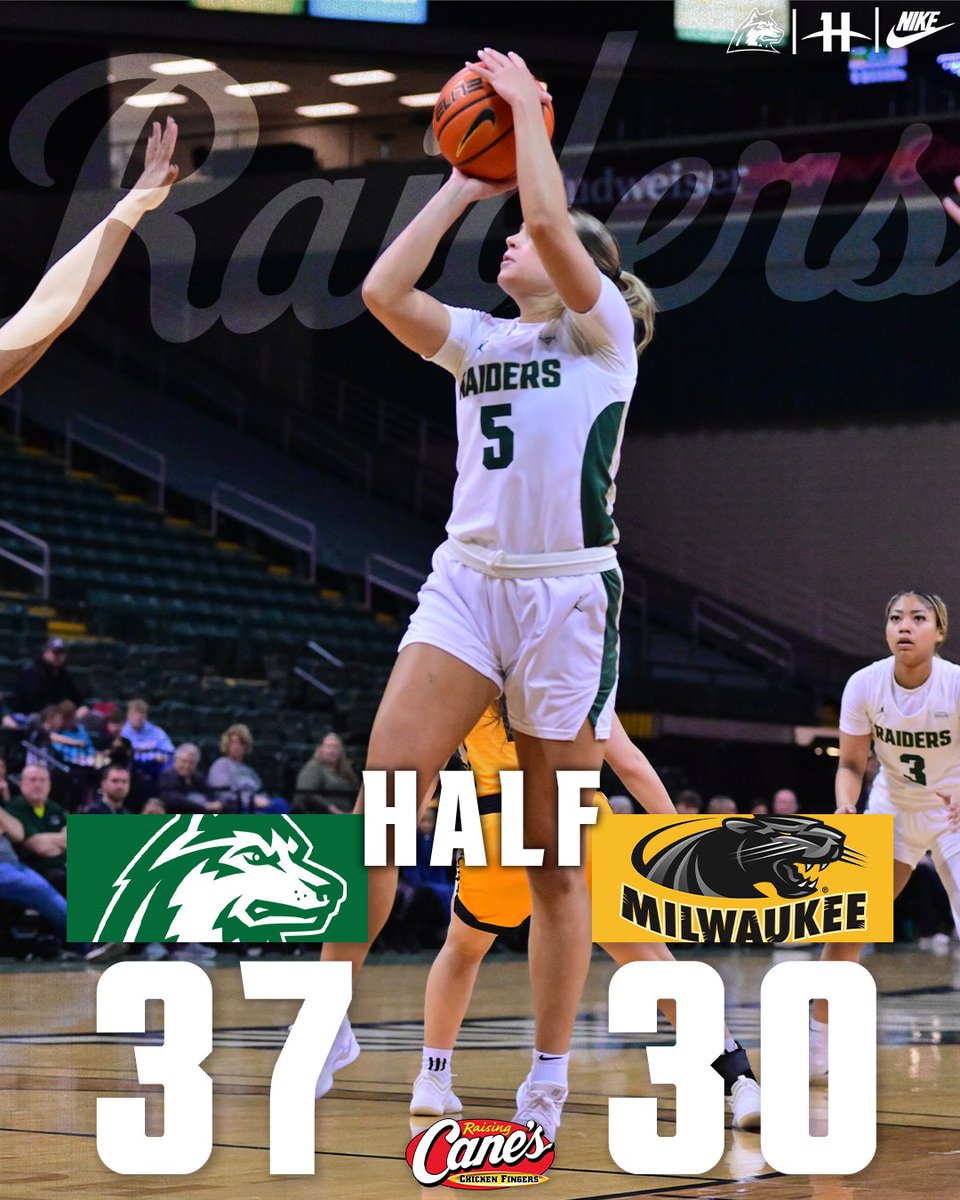 WSUWBasketball's tweet image. Half | WSU 37, MKE 30

WSU leads at the half, shooting 43.8% from the floor while the Raider defense holds MKE to shooting 28%. Scott leads the team with 9 PTS, followed by Henson with 7 PTS.

📺 bit.ly/4gLOCTM
📊 bit.ly/3Al69lL

#RaiderUp | #RaiderFamily
