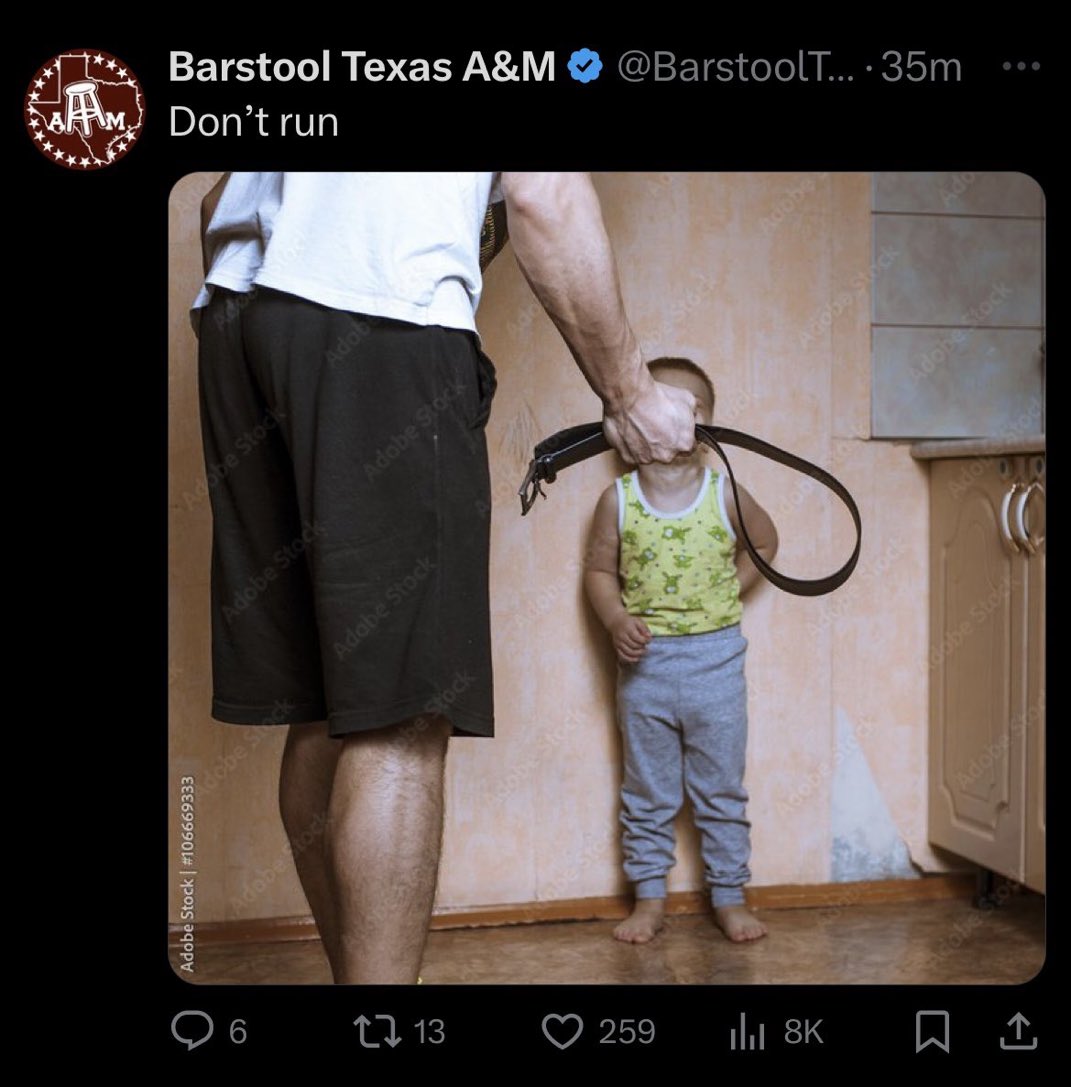 UTBarstool's tweet photo. Hey @BarstoolTexasAM we’re deleting tweets now???? https://t.co/eIK2jGouzQ