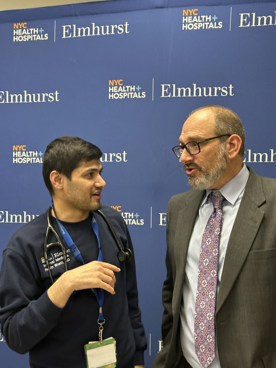 Our excitement pose after learning all about our kidneys with <a href="/kidney_boy/">Joel M. Topf, MD FACP</a>! Incredible grand rounds and an amazing learning series. He has truly taken Nephrology to the heights of Mount Everest! Thank you for visiting Elmhurst!!! 
<a href="/Elmhurstmed/">Elmhurst Internal Medicine Residency</a> <a href="/NephJC/">Nephrology Journal Club</a>