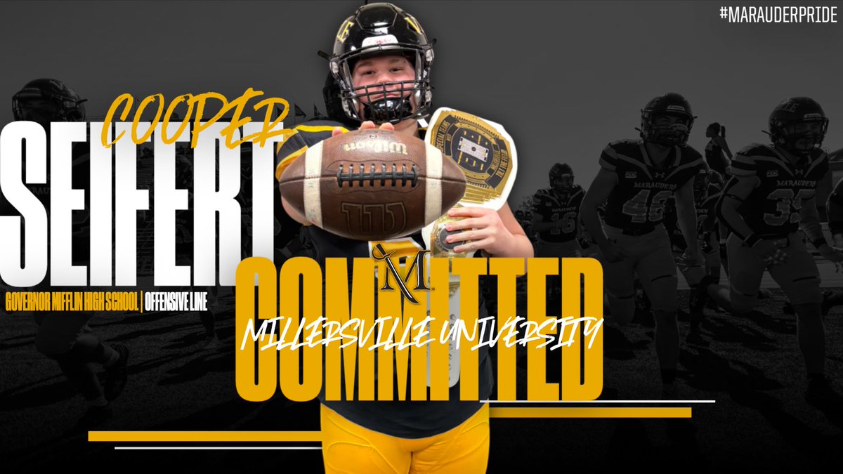 Coop Seifert (@coopseifert) on Twitter photo I am excited to announce my commitment to continue my academic and athletic career at Millersville University! Thank you to my family, coaches, teammates, and friends who have supported me every step of the way. 🖤💛 <a href="/CoachThompsonMU/">Jevon Thompson</a> <a href="/Coachjcmorgan/">JC Morgan</a> <a href="/CoachMorrissey/">Nicholas Morrissey</a> <a href="/GMSDAthletics/">Governor Mifflin Athletics</a> I am excited to announce my commitment to continue my academic and athletic career at Millersville University! Thank you to my family, coaches, teammates, and friends who have supported me every step of the way. 🖤💛 <a href="/CoachThompsonMU/">Jevon Thompson</a> <a href="/Coachjcmorgan/">JC Morgan</a> <a href="/CoachMorrissey/">Nicholas Morrissey</a> <a href="/GMSDAthletics/">Governor Mifflin Athletics</a>